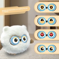 Nouveau produit transfrontalier : Poupée IA éducative en peluche avec fonction Q&A et yeux émotionnels, compagnon de bureau, rembourrage en coton PP, à partir de 14 ans
