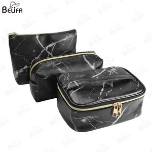 Sac cosmétique imprimé marbre de haute qualité sac de maquillage de beauté de voyage sac cosmétique étanche pour les femmes - Product Image 1