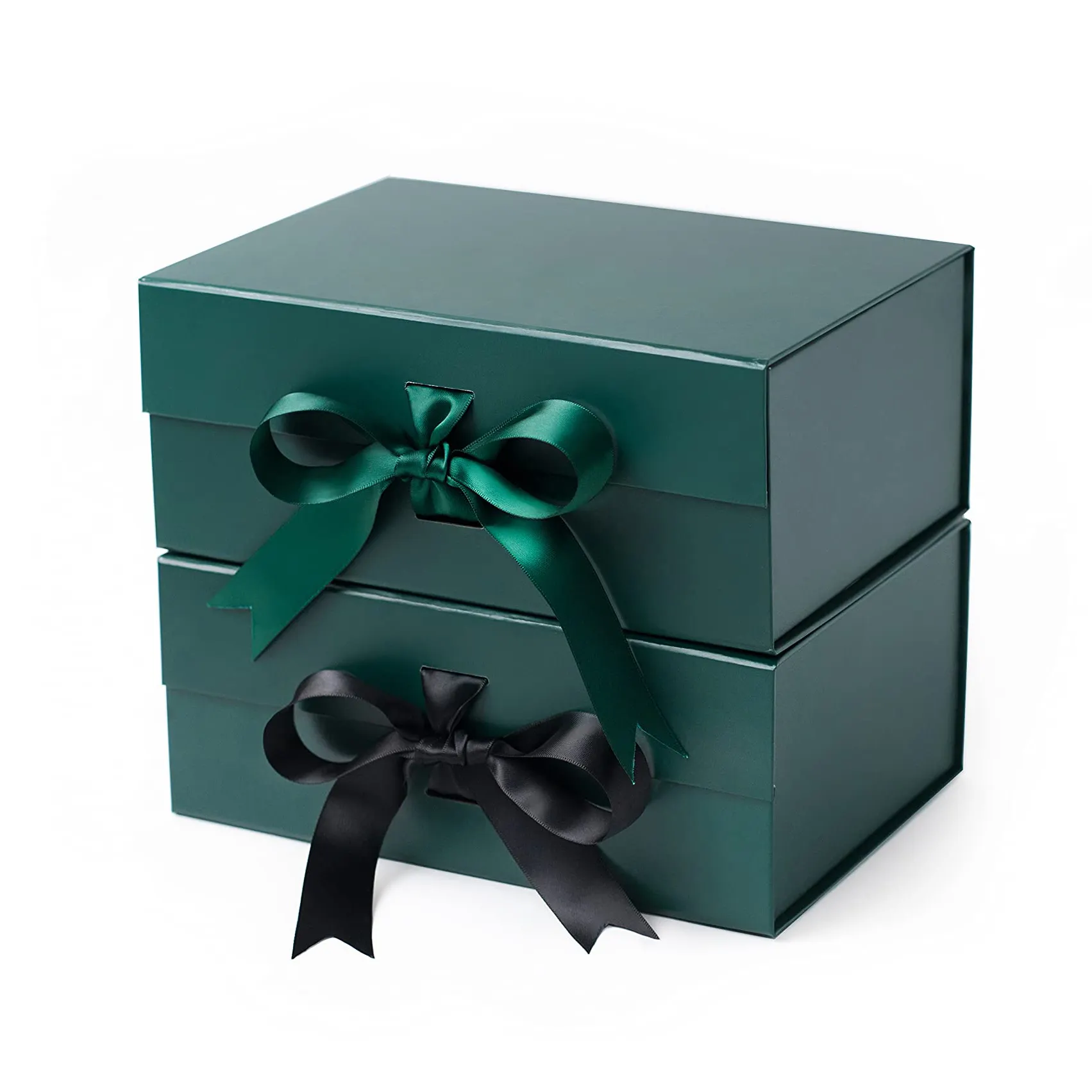 Individuelle Luxuskarton für Valentinstag Geschenk 8,58 × 8,07 × 2,36 Zoll' Danke magnetische faltbare Verpackungsbox aus Papier mit Band