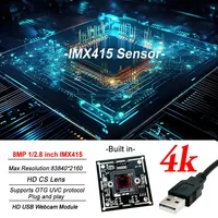 30fps 4K 8MP CMOS USB Web Kamerası IMX415 5-100mm 5-50mm Değişken Odaklı Lens Full HD 4MP F5253 Mejpg Endüstriyel Makine Kamerası UVC OTG