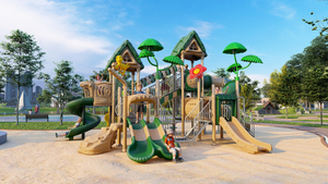 Trẻ em trường nhà trẻ trò chơi ngoài trời chơi thiết bị sân chơi trẻ em trượt để bán - Product Image 5