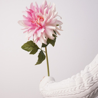 Dahlias artificiels de haute qualité, effet toucher réel, hydratants, nouveau style pour arrangements de mariage, vitrine, décoration de table à domicile