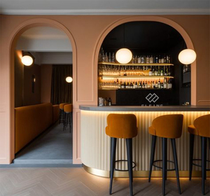 Custom Luxury Design C Shape White Marble Led Iluminado <span class=keywords><strong>Salon</strong></span> Night Club Hotel Furniture <span class=keywords><strong>Bar</strong></span> Counter - Product Image 3