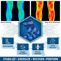 Chaussettes de compression personnalisées pour hommes et femmes, athlètes, course à pied, marathon, basketball, football, gym, récupération, OEM
