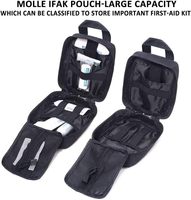 Trousse de premiers secours tactique en nylon 600D noir, sac médical EMT, pochette Molle pour premiers secours