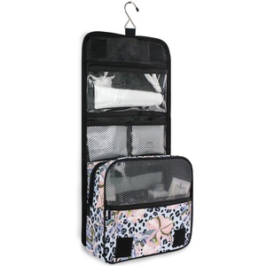 Hawaiian Life Leopard Flower Waterproof Foldable Hanging Organizer <b>Toiletry</b> Makeup <b>Storage</b> Cosmetic Bags - Product Image 3