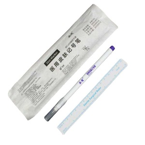 Marcador de Piel Shenghui M4810C con Regla, Estéril, para Uso Quirúrgico, Certificado CE, Blanco, Dispositivo Médico de Un Solo Uso - Product Image 1
