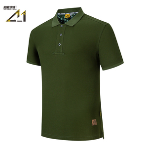 เสื้อโปโลผู้ชาย, เสื้อยืดคอตตอน100% เสื้อโปโลผ้าตาข่ายสีพื้นเสื้อโปโลลำลองแขนสั้นสามารถปรับแต่งได้ - Product Image 1