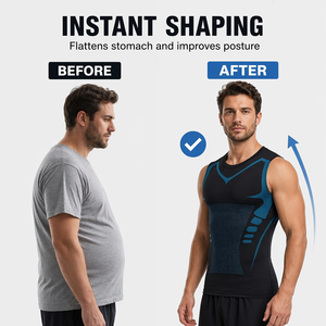 Chaleco Moldeador de Cintura de Secado Rápido <span class=keywords><strong>para</strong></span> Hombre, Camiseta sin Mangas con Control de Abdomen, Compresión y Adelgazamiento, Prenda Moldeadora <span class=keywords><strong>para</strong></span> Hombre - Product Image 6