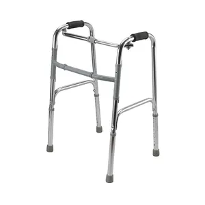 China Supplier MEDEASE Hospital Lightweight Folding Walking Aid Walker Frame For Elderly Disabled People