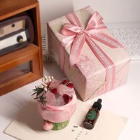 Diffuseur de parfum en pierre de cristal de tulipe avec fleurs séchées de rose pour une air frais et parfumé pendant 4 à 12 heures – Cadeau féminin pour la meilleure amie à l'occasion d'un anniversaire