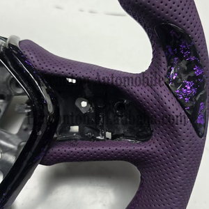Volante de Cuero Perforado de Fibra de Carbono de Alta Calidad al por Mayor, Nuevos Productos para Volante de Auto Infiniti Q50 - Product Image 3