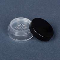 Ventes directes d'usine de matériaux d'emballage cosmétique de 10ml, boîte de poudre, crème pour le visage, boîte ronde en plastique, réutilisable