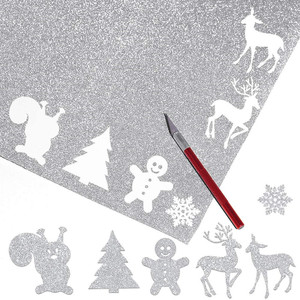 Vinilo autoadhesivo, película <span class=keywords><strong>de</strong></span> transferencia adhesiva, purpurina, 12 "<span class=keywords><strong>de</strong></span> ancho - Product Image 4