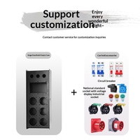 Boîtier de distribution d'alimentation LED 6 canaux pour scène, étanche IP44, entrée 16A, 12 canaux de sortie, 220V, portable et compact HFE