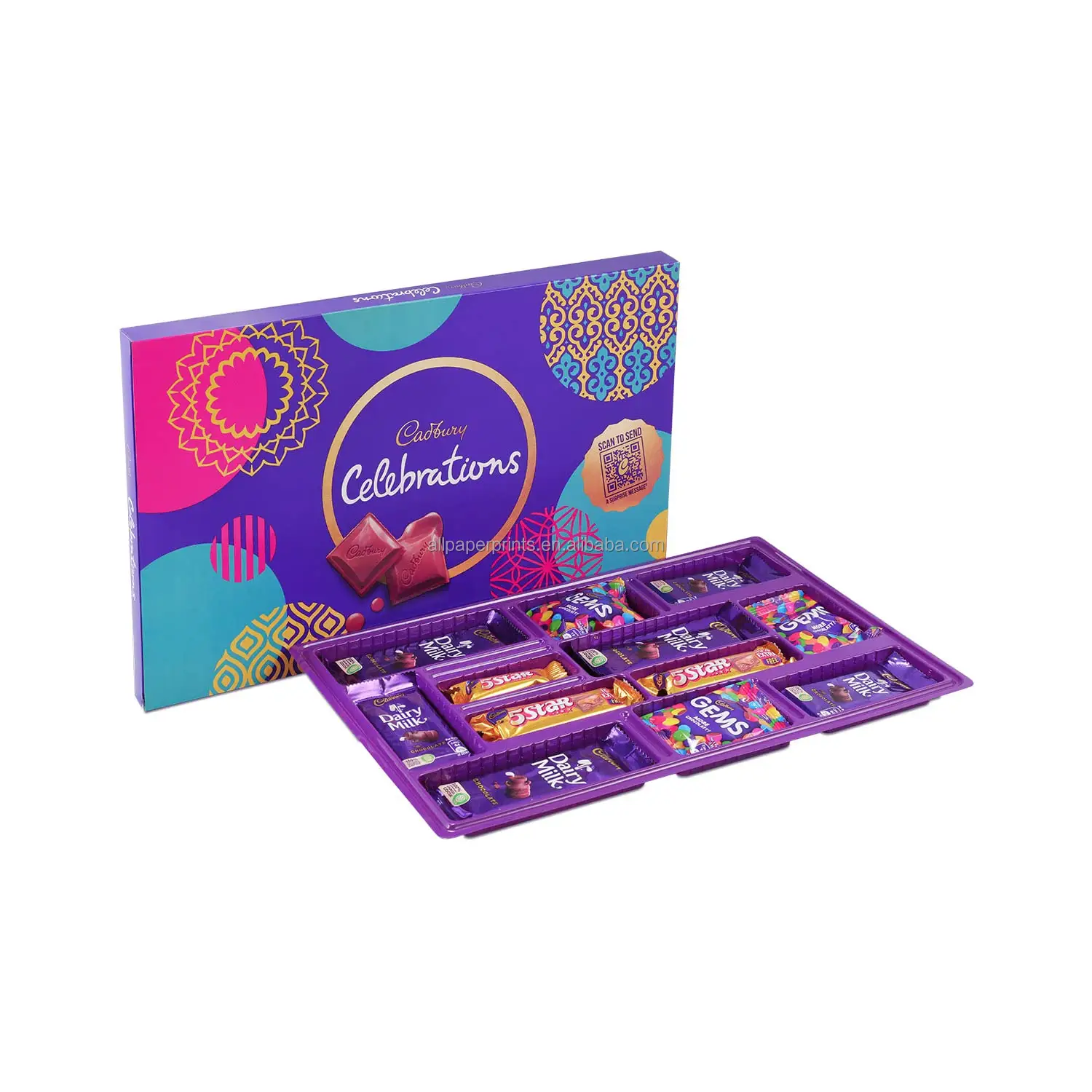 Cadbury Gift Pack Assorted chocolate candy bar box