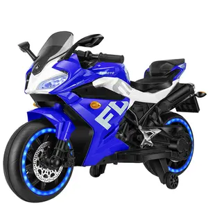 Large electric motorcycle for children boys and girls ride on battery power toy car
