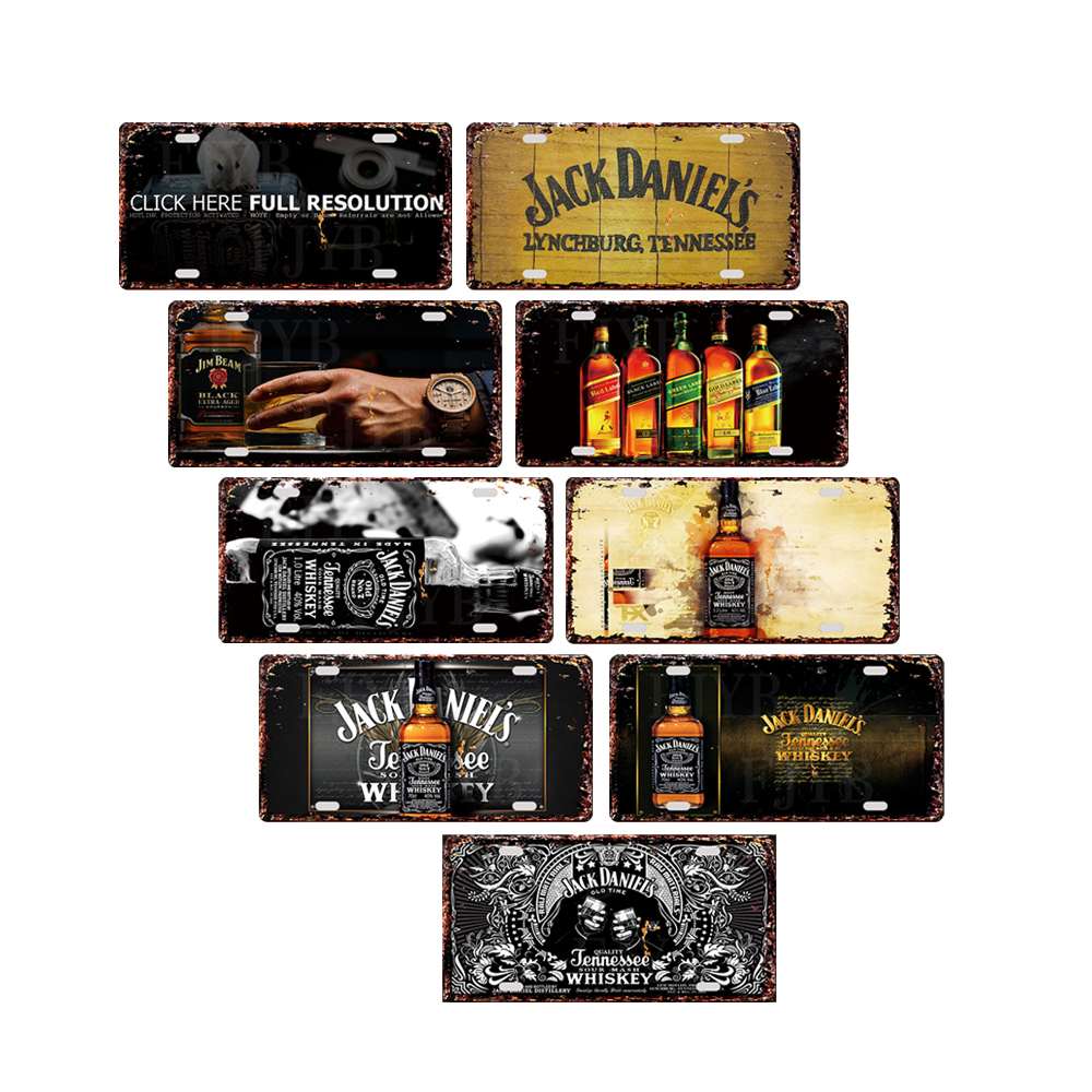 Plaque métal WHISKY Natives déco rétro vintage - Provence Arômes