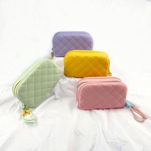 Custom Fashion Silicone <b>Portable</b> Water Resistant Large Candy Pattern Makeup Organizer Travel Zipper <b>Lock</b> Cosmetic Bags & Cubes - Product Image 1
