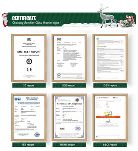 Ornamen kaca Natal mewah buatan tangan kustom <span class=keywords><strong>2026</strong></span> ornamen bola pohon Natal Festival Tahun Baru berkualitas tinggi - Product Image 4