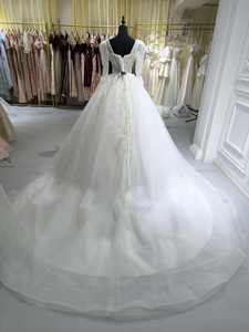 Robe de mariée de luxe S1362N, nouvelle version, style princesse, longue traîne, manches longues, perles lourdes, haute qualité, style féerique - Product Image 6