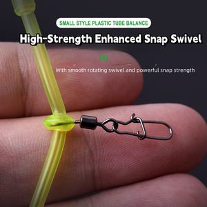 Vente en gros <span class=keywords><strong>Tube</strong></span> de pêche en plastique porte-<span class=keywords><strong>canne</strong></span> à flotteur pour la pêche en mer avec perles phosphorescentes et plusieurs hameçons matériel de pêche - Product Image 3