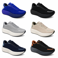 Zapatillas Deportivas Personalizadas con Logotipo, Degradado Ombre Azul, Morado y Verde Menta, Transpirables, con Suela Gruesa, Ligeras