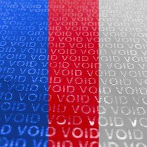 100% 전사 방지 위조 방지 보안 보증 무효 스티커/라벨/씰 (빨간색, 1 x 3.35 인치, 일련 번호 포함) - Product Image 4