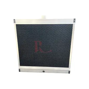 Brown green black honeycomb water cooling pad wall evaporative cooling pad for greenhouse and poultry farm