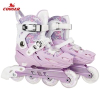Patins à roulettes ajustables pour enfants avec roues lumineuses, chaussures de patinage pour sports de plein air pour débutants