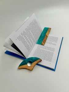 Porte-page en résine et en bois pour livres, léger, durable, élégant, outil de lecture idéal pour les journaux, les romans et les livres d'étude - Product Image 5