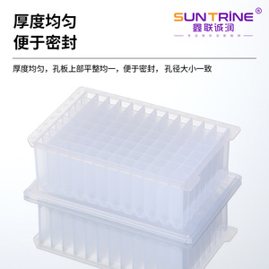 แผ่นไมโครเพลทพลาสติกสำหรับห้องปฏิบัติการ Xinlianchengrun Biotechnology แบบ 96 หลุม สำหรับการสกัดและการทดสอบ คุณภาพพรีเมียม - Product Image 3