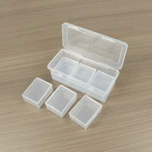 Transparent Plastic Storage <b>Box</b> <b>Set</b> 14.8x6.8x5cm With Lid For Jewelry <b>Tools</b> Electronics Stationery Fishing Tackle - Product Image 3
