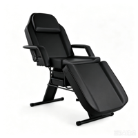 Tabouret de massage inclinable contemporain en PVC, hauteur réglable, éponge haute densité pour usage polyvalent en spa et salon