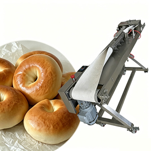 Ligne de formage de bagels de qualité professionnelle avec bande transporteuse réglable pour boulangerie et pâtisserie - Product Image 1
