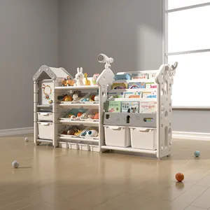 Kinder möbel Sets Spielzeug Teen Lagerung Kunststoff Kleidung Box Baby Schlafzimmer Kindergarten Organisation Bücherregal