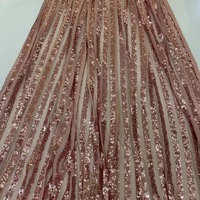 Tissu en dentelle brodée avec paillettes vin bordeaux, nouvelle collection 2020
