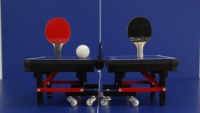 Mini table de tennis de table pour les rassemblements de jeux pour enfants à la maison ou en classe