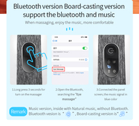 Großhandel Faltbarer Augenmassagegerät Kabellos Bluetooth Wärmekompresse Luftdruck Vibration Augenpflege-Massagegerät zur Linderung von Augenbelastung