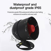 JQE866 Alarma de seguridad para el hogar con IP68 Sistema de alarma de seguridad exterior a prueba de agua 110dB Sirena fuerte de Alto decibelio
