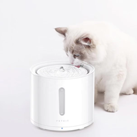 Filtre moderne pour fontaine à eau pour animaux de compagnie, charbon actif, résine ionique, éponge en coton, non amovible, pour chiens et chats