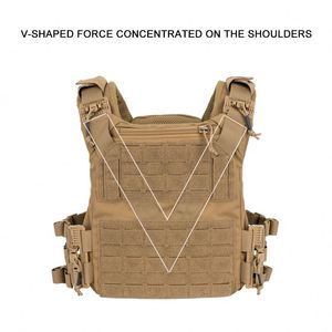 En stock Porte-plaques tactique d'assaut en nylon 1000D découpé au laser, personnalisable, compatible Molle - Product Image 3