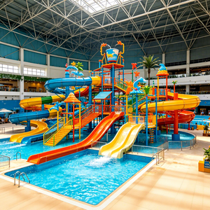 Équipement de toboggan aquatique intérieur en FRP durable, grandes attractions aquatiques commerciales pour centres de divertissement familial et complexes hôteliers - Product Image 2