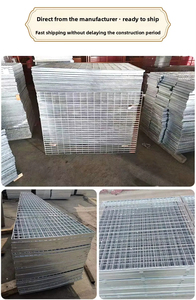 Grille de drainage robuste en acier galvanisé à chaud et acier inoxydable 304, couleur argent, pour couvercle de caniveau d'égout, fabrication de plaque antidérapante - Product Image 4