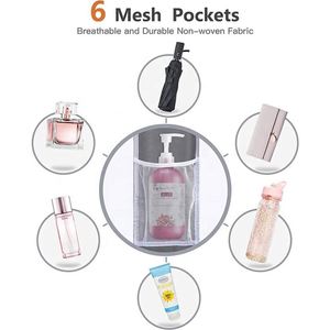 Over the Door Organizer with 4 <b>Large</b> Capacity Pockets and 6 Mesh Pockets,Pantry Door Organizer, Over Door Baby Organizer - Product Image 6