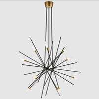 XZ Custom Nordic Simplicity Living Comedor Dormitorio Hotel Luces colgantes Accesorios de iluminación Luxury Modern Brass Chandelier
