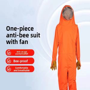 Combinaison d'apiculture en coton anti-abeilles, une pièce, réfléchissante, avec chapeau imperméable et outils, respectueuse des abeilles - Product Image 2