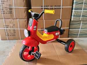 Nuevo modelo de plástico de tres ruedas, carrito de empuje, triciclo, <span class=keywords><strong>bicicleta</strong></span> de bebé para niños de 2 a 4 años - Product Image 4