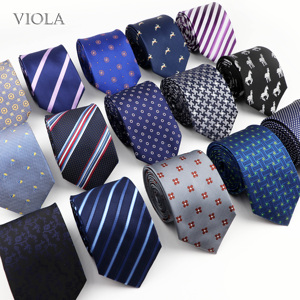<span class=keywords><strong>Corbata</strong></span> de Poliéster Jacquard con Diseño Floral de Rayas y Puntos, 7 cm, <span class=keywords><strong>Roja</strong></span> y Azul, para <span class=keywords><strong>Hombre</strong></span>, <span class=keywords><strong>Traje</strong></span> de Negocios, <span class=keywords><strong>Corbata</strong></span> Formal, Accesorios de Moda para Camisa, Regalo - Product Image 1