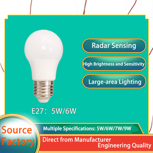 Thông minh cảm biến Bóng đèn 9 wát Radar chuyển động lò vi sóng cảm biến <span class=keywords><strong>LED</strong></span> bóng đèn <span class=keywords><strong>E27</strong></span> cảm biến ánh sáng hoàng hôn đến bình minh cảm biến ánh sáng <span class=keywords><strong>LED</strong></span> bóng đèn - Product Image 6